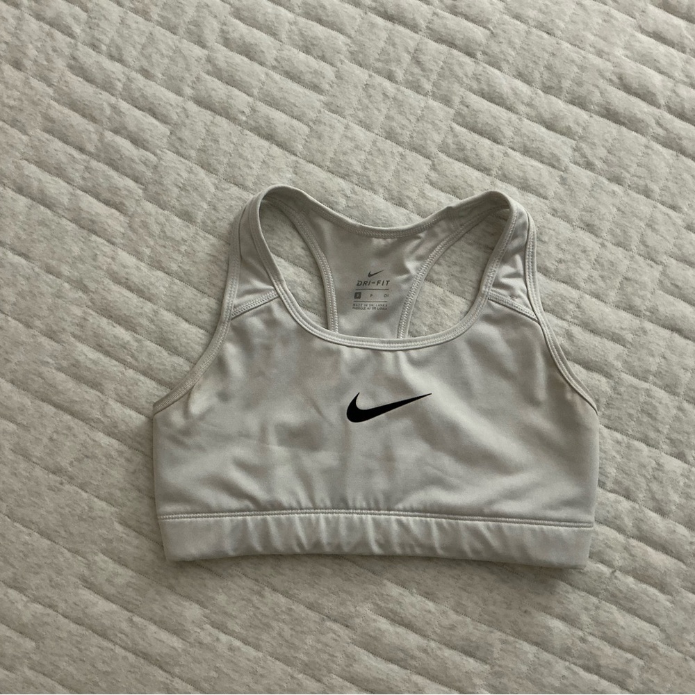 Nike Dri-FIT White Sports Bra - Women's Racerback